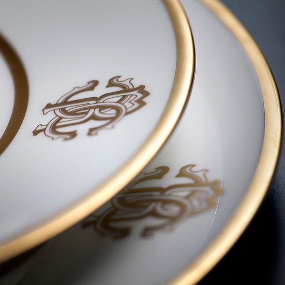 Roberto Cavalli Silk Gold Plates