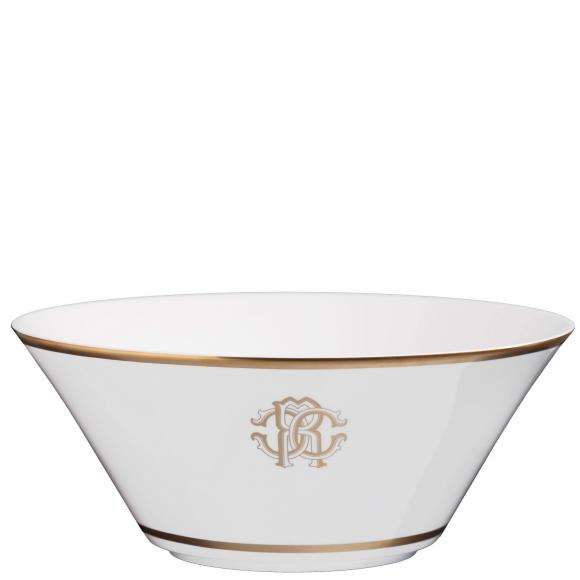 Roberto Cavalli Silk Gold Salad Bowl