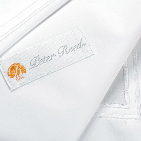 Peter Reed Linen Union Collection Hemstitch Flat Sheets