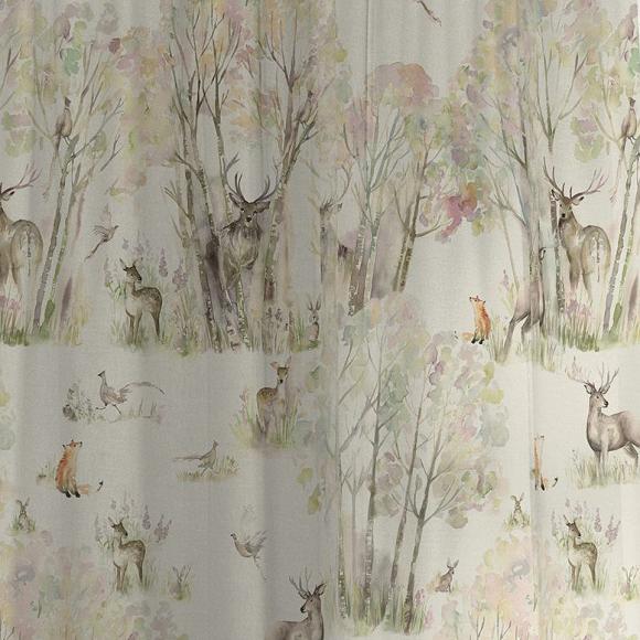 Voyage Enchanted Forest Curtain Panels (pair) in Ready Made Pencil
