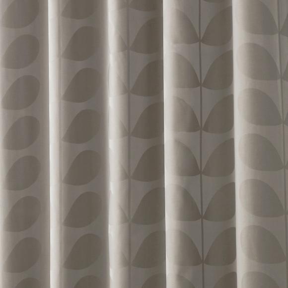 Orla Kiely Jacquard Stem Grey In Ready Made Eyelet Curtains At Seymour S Home