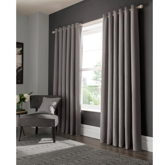 Studio G Elba Grey Eyelet Curtains