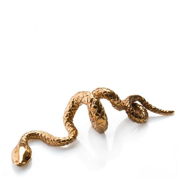 Roberto Cavalli Python Gold Plated Sign Tag