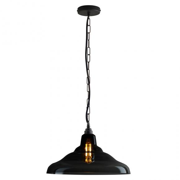 Original BTC Glass School Pendant Light Size 2