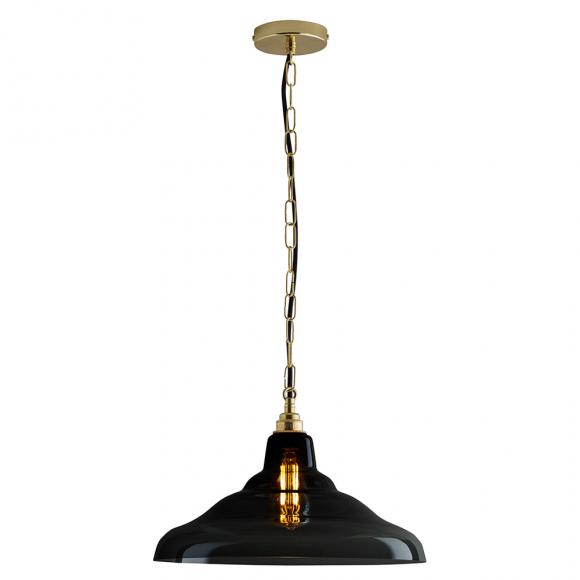 Original BTC Glass School Pendant Light Size 2