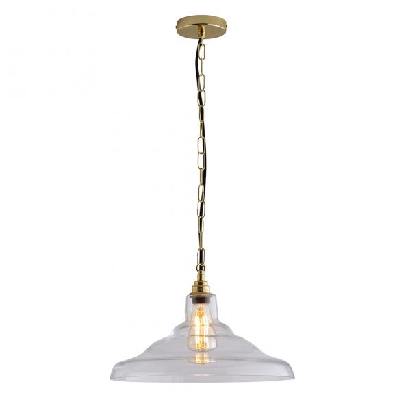 Original BTC Glass School Pendant Light Size 2