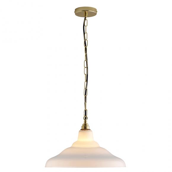 Original BTC Glass School Pendant Light Size 2