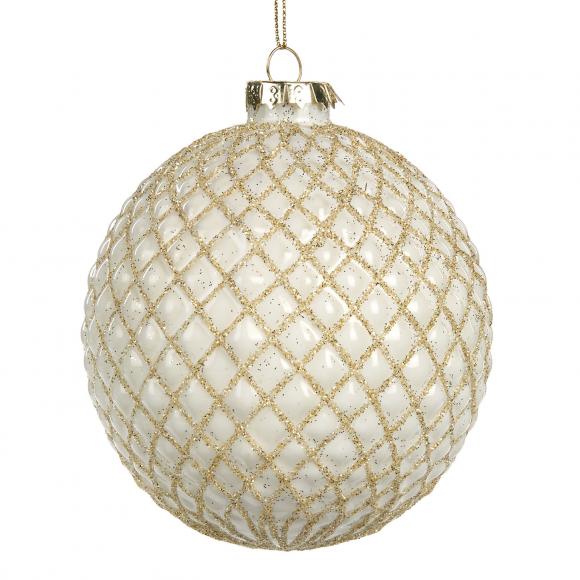 Goodwill Glass 3D Gold Net Ball white / gold