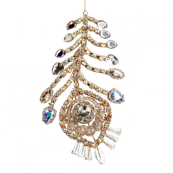 Goodwill Wire jewelled peacock feather