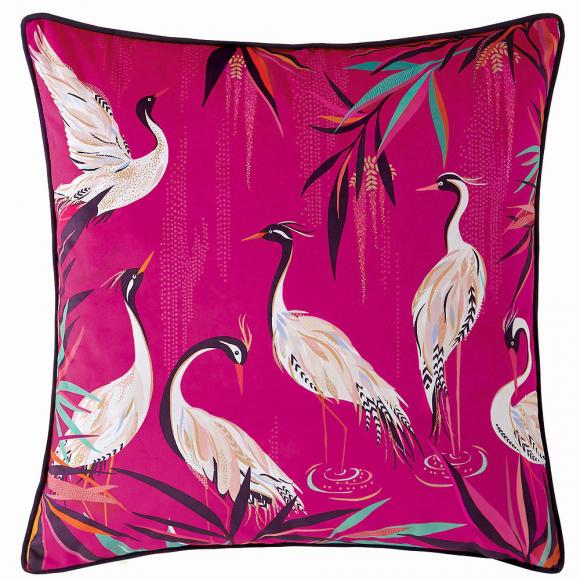 Sara Miller Heron Pink Cushion
