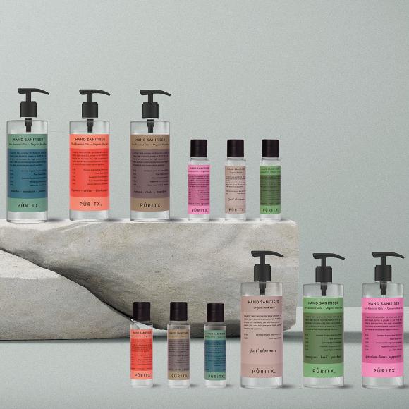 Puritx Hand Sanitiser 250ml Pump Dispenser GRP
