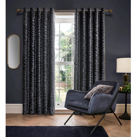 Ashley Wilde Design Jovan Slate Lined Curtains