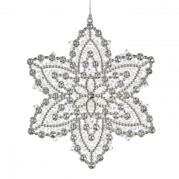 Goodwill GLT TEXT.FLOWER SNOWFL.ORN