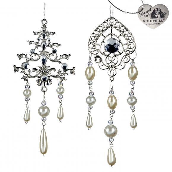 Goodwill MET.JEWEL PEARL DANGLE ORN