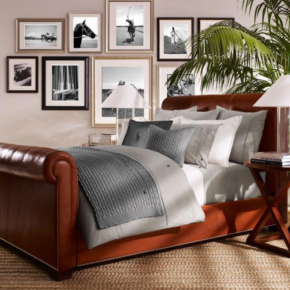 Ralph Lauren Home Polo Player Fitted Sheet Pebble