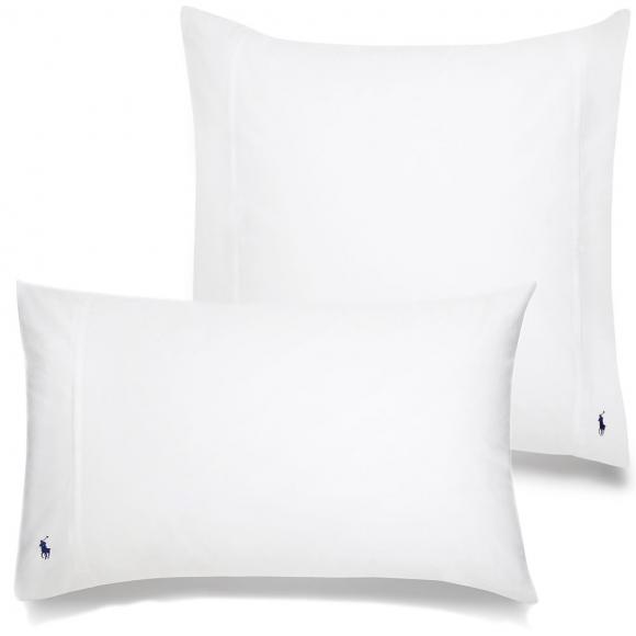Ralph Lauren Polo Player Pillowcase Pair White