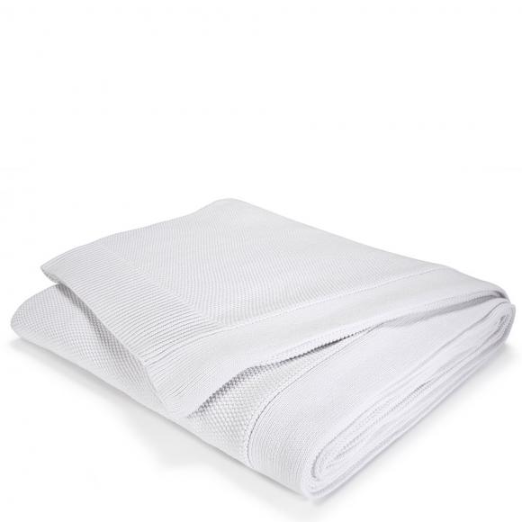 Ralph Lauren Seedstitch White Blanket