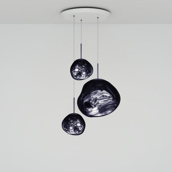 Tom Dixon Melt LED Pendant System Trio Smoke