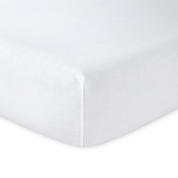 Lacoste L Soft Fitted Sheet Blanc