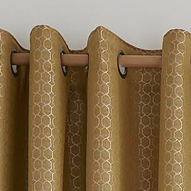 Ashley Wilde Design Flynn Ochre Blackout Lined Curtains