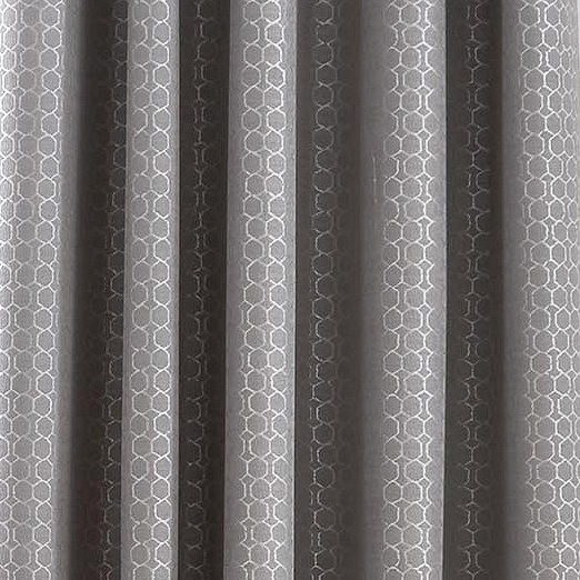 Ashley Wilde Design Flynn Silver Blackout Lined Curtains