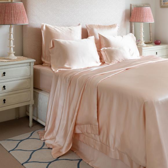 Gingerlily Plain Mulberry Silk Rose Pink Pillowcases