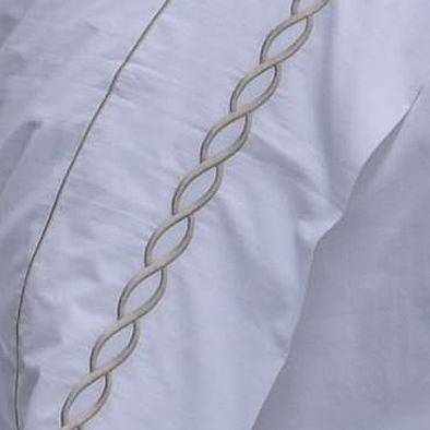 Peter Reed Cable Egyptian Cotton Percale Duvet Cover