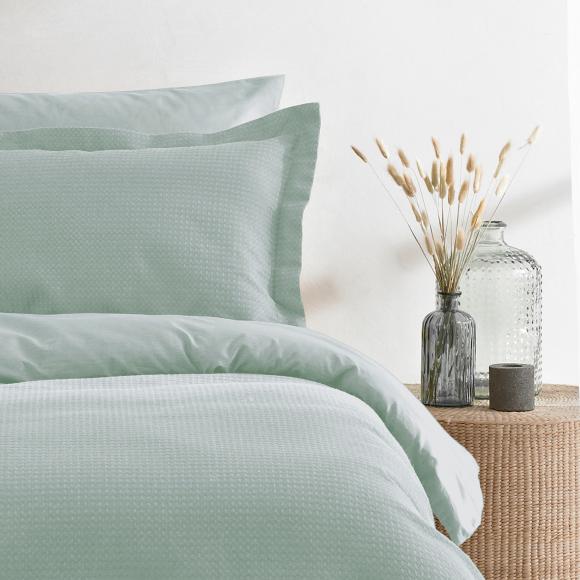 Yard Waffle Seafoam Duvet Cover Set