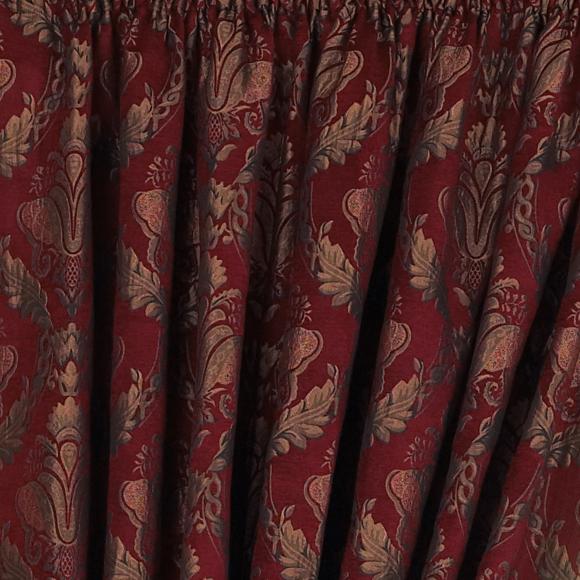 Paoletti Shiraz Burgundy Ready Made Curtains