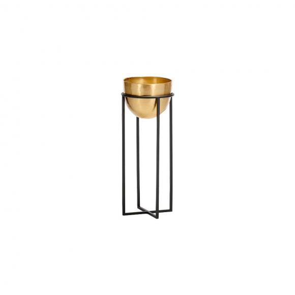 Nkuku Atsu Brass Planter with Stand