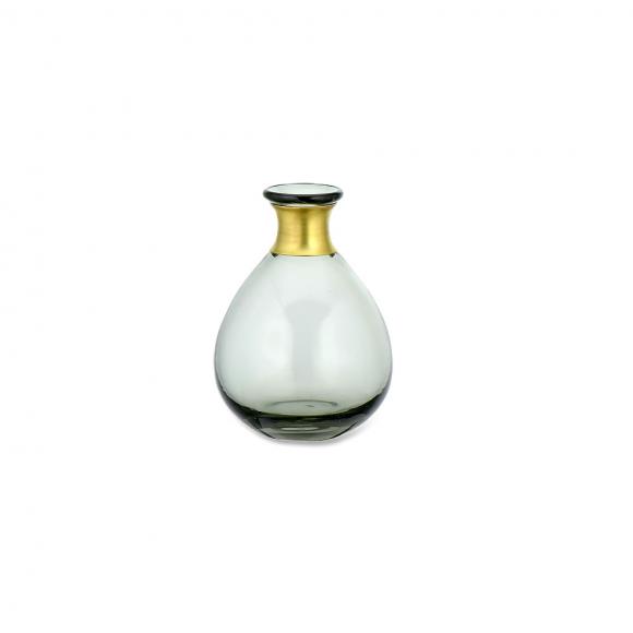 Nkuku Miza Mini Glass Vase Smoke