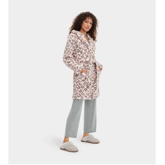 UGG Aarti Dressing Gown Lotus Blossom Leopard in Luxury Robes at