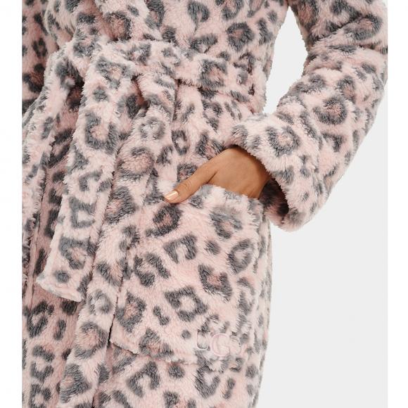 UGG Aarti Dressing Gown Lotus Blossom Leopard in Luxury Robes at