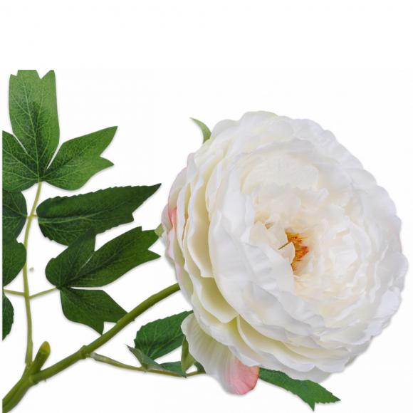 Silk-Ka PEONY STEM White 46cm