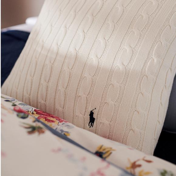 Ralph Lauren Cable Cushion Cover Off White