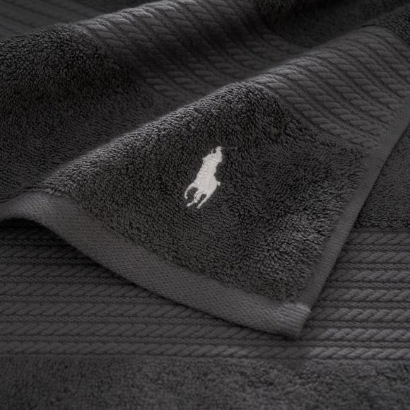 Ralph Lauren Polo Player Towels Charcoal