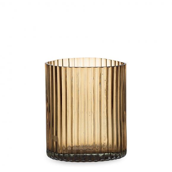 Nkuku Malana Smoke Brown Candle Holder