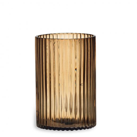 Nkuku Malana Smoke Brown Candle Holder