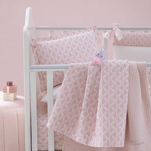 Blumarine Baby Bianconiglio (White Rabbit) 3 Piece set for Baby Cradle