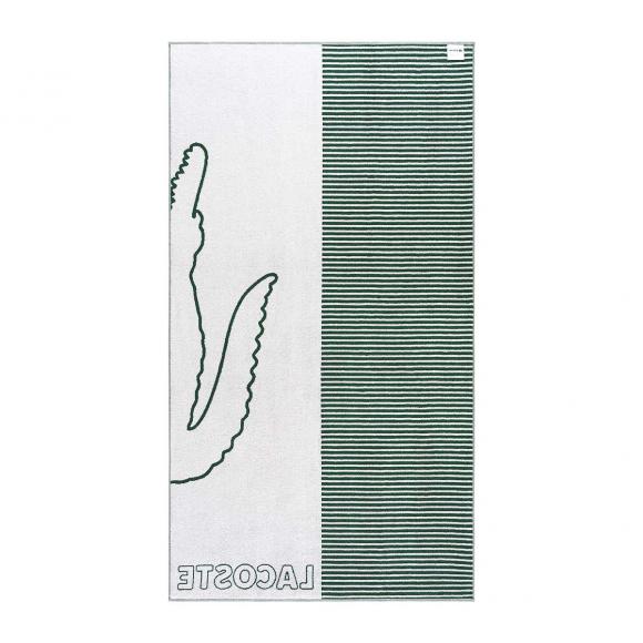 Lacoste La Ligne Vert Beach Towel