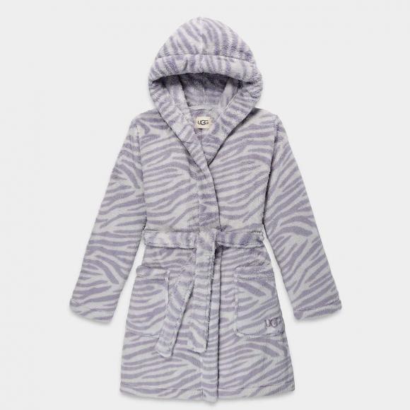 UGG Aarti Dressing Gown Cloudy Grey Zebra